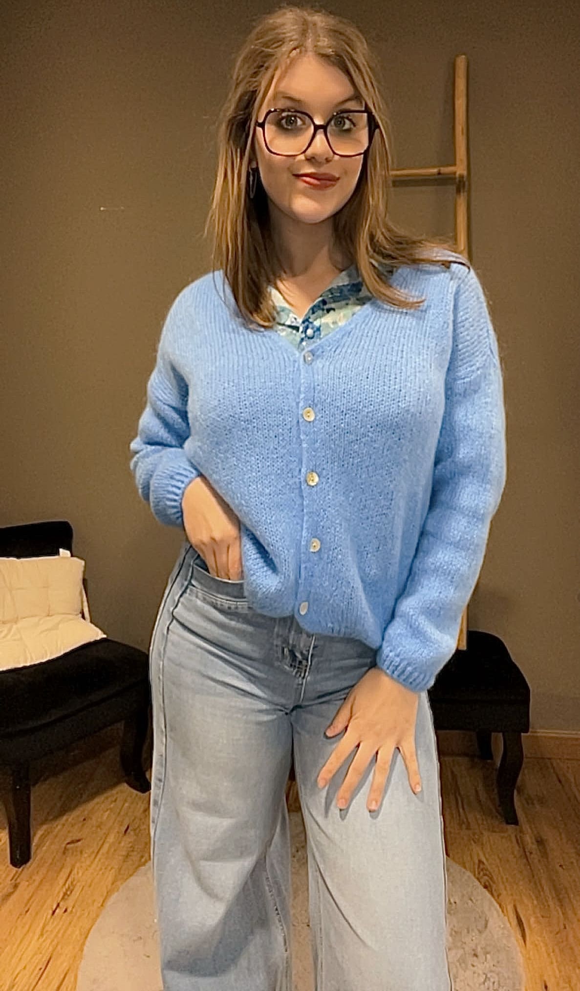 Gilet mohair réversible