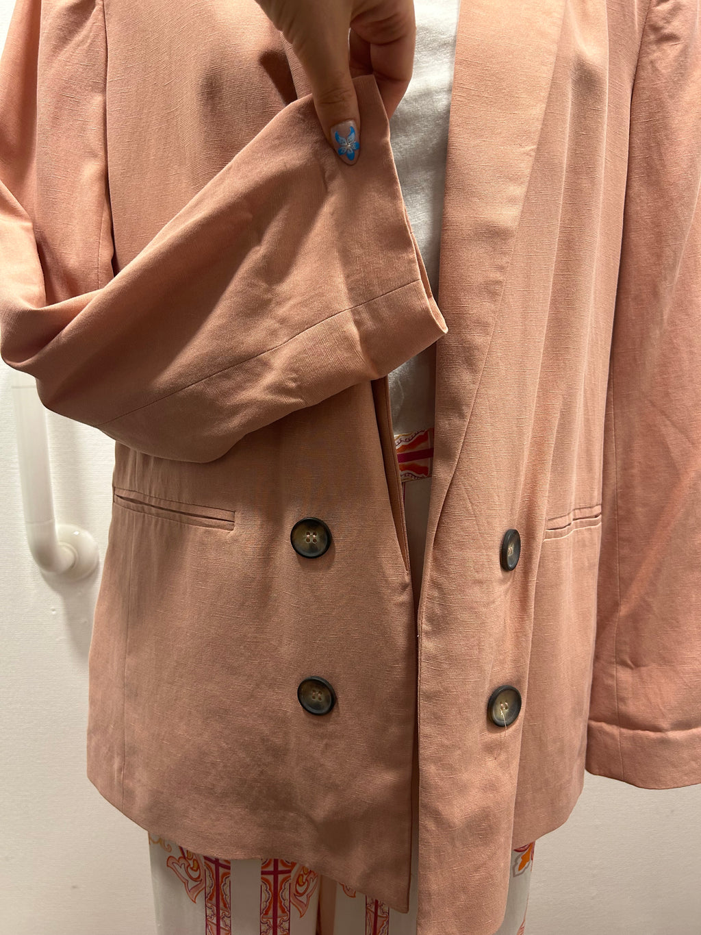 Blazer rose peau - PROMOD : Taille 44 (P0726-322)