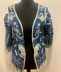 Veste kimono brodée : Taille 38 (P0626-371)