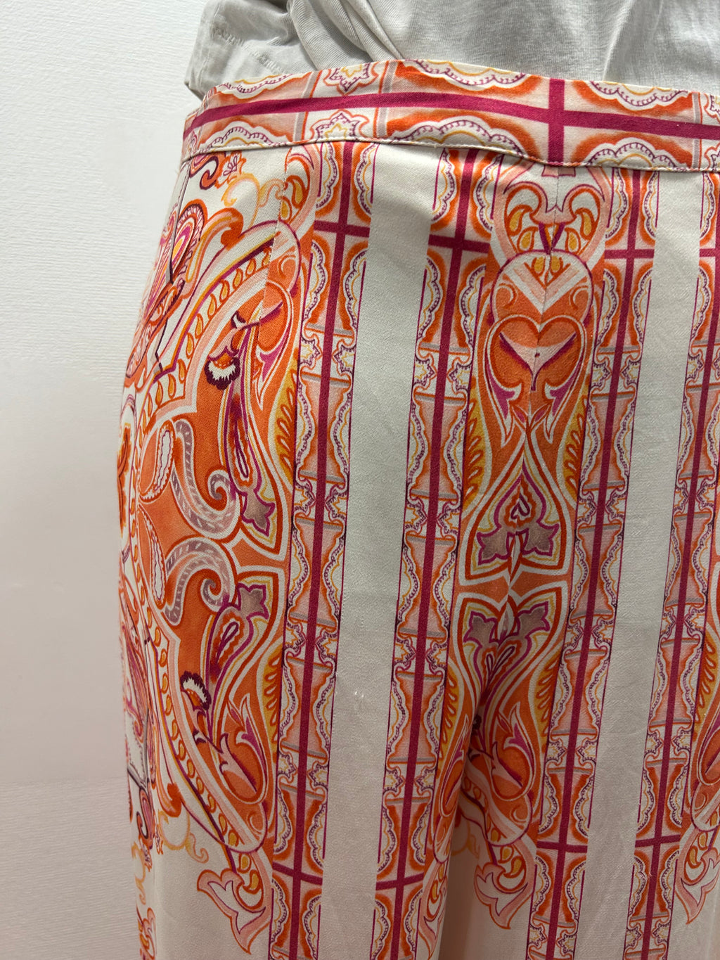 Pantalon fluide motifs - Un jour Ailleurs : Taille 38 (P0526-353)