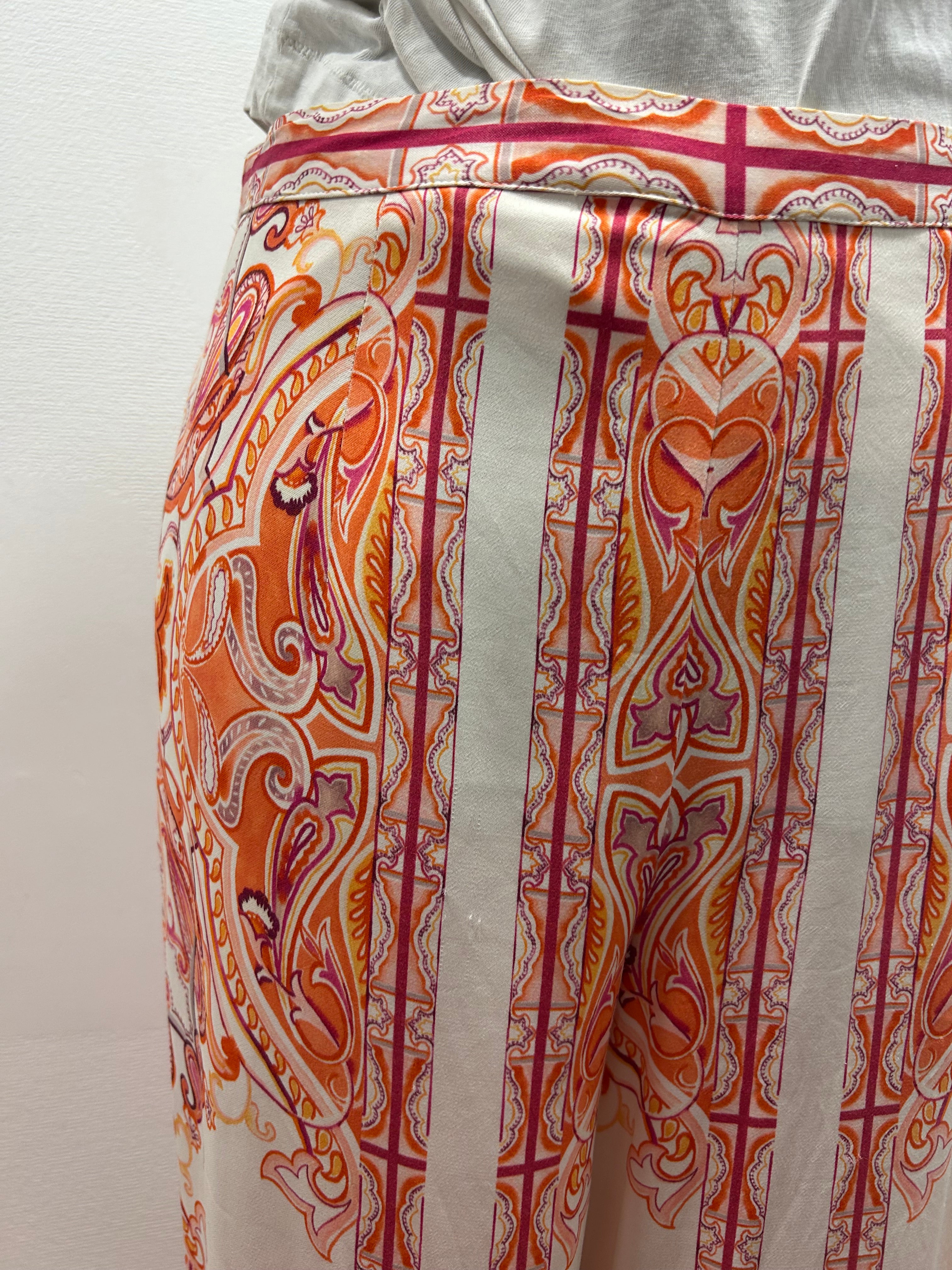 Pantalon fluide motifs - Un jour Ailleurs : Taille 38 (P0526-353)