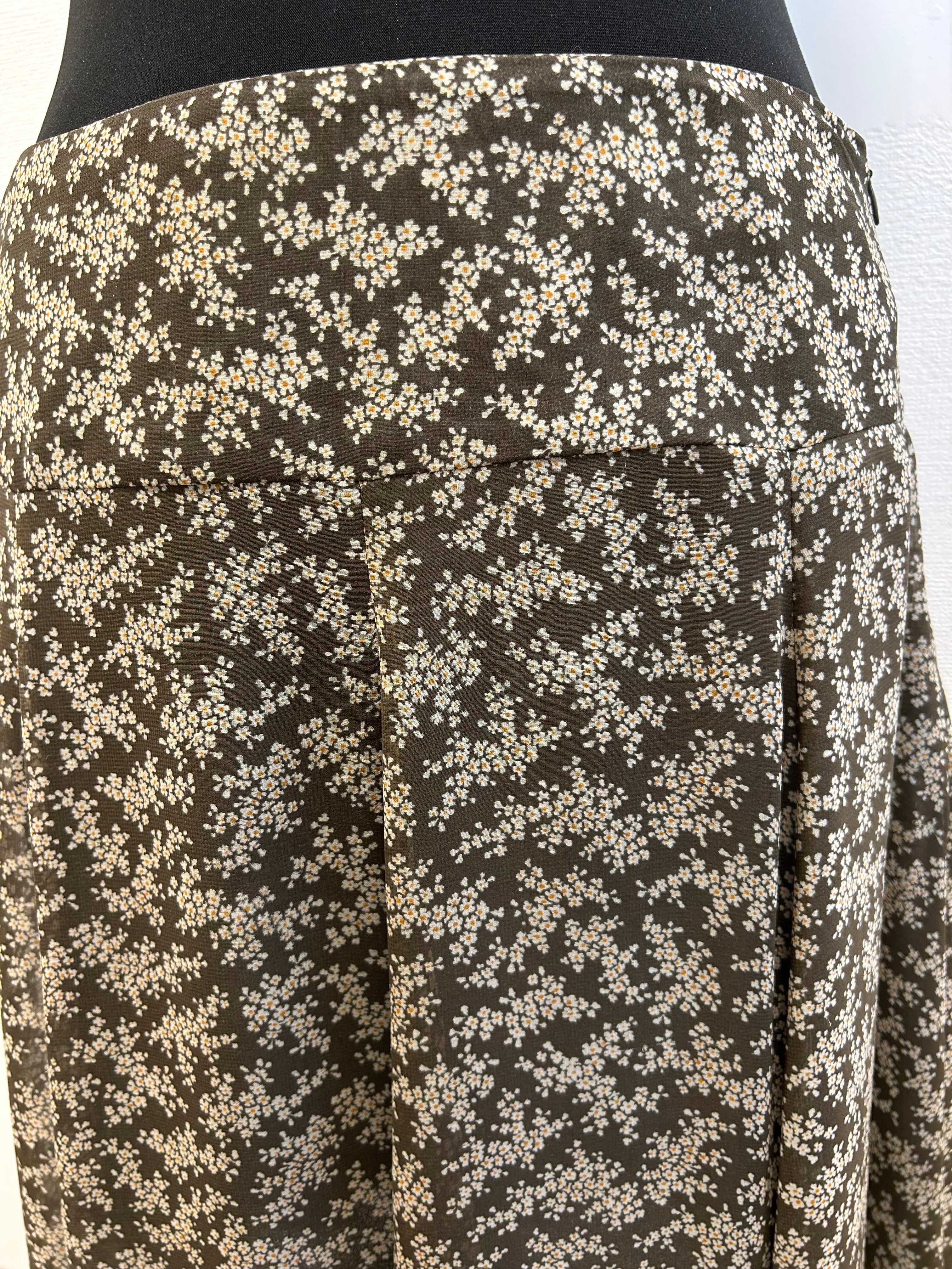Jupe midi fleurie - Caroll : Taille 38 (P0526-58)
