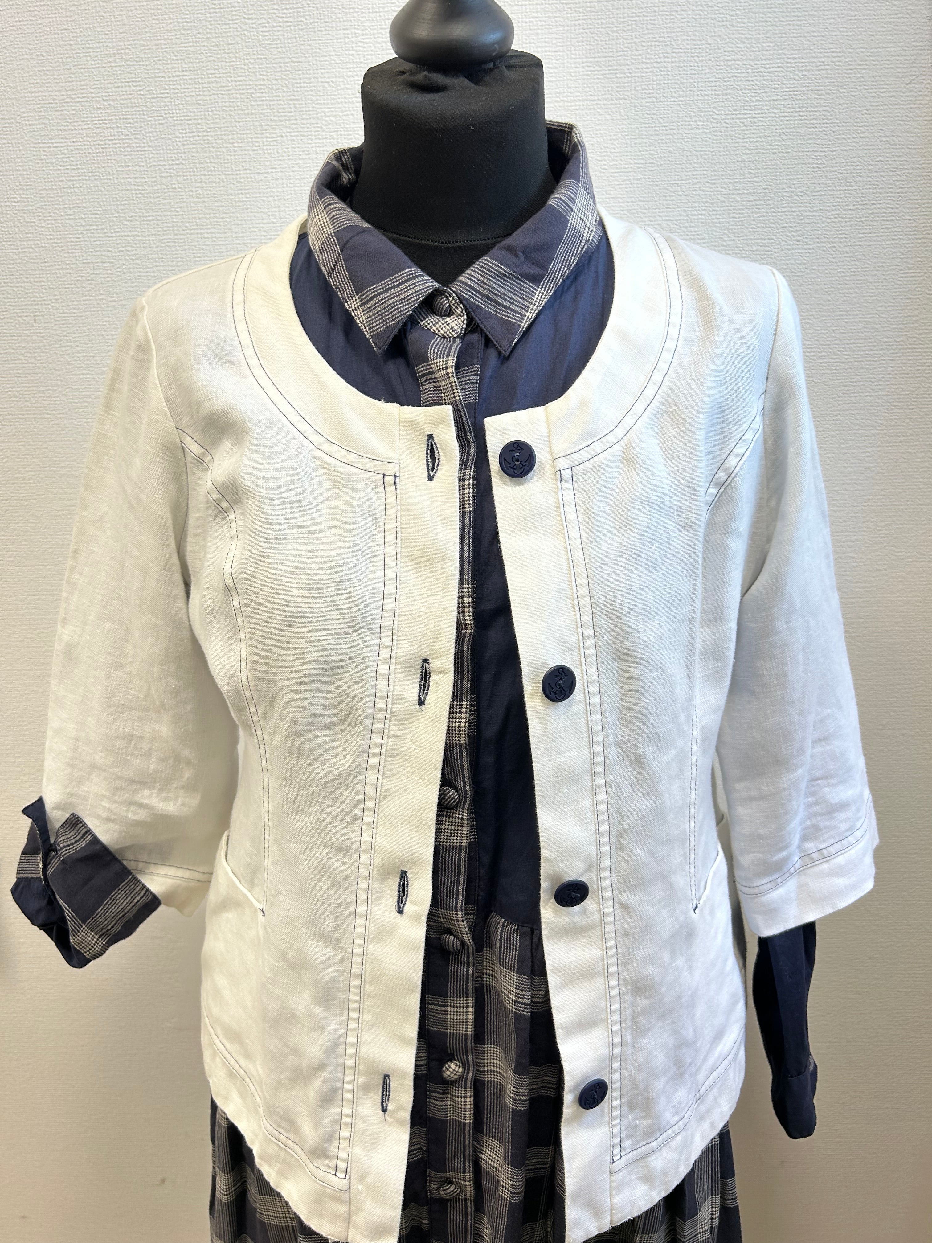 Veste légère en lin style marinière - Lise Charmel : Taille 38 (P0726-92)