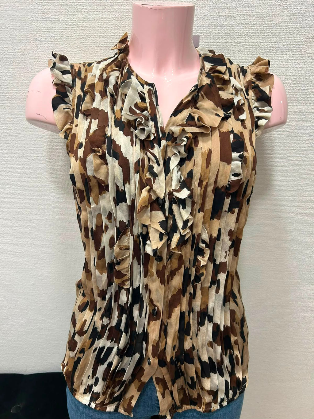 Top plissé à volants - Escada : Taille 36 (P0626-246)
