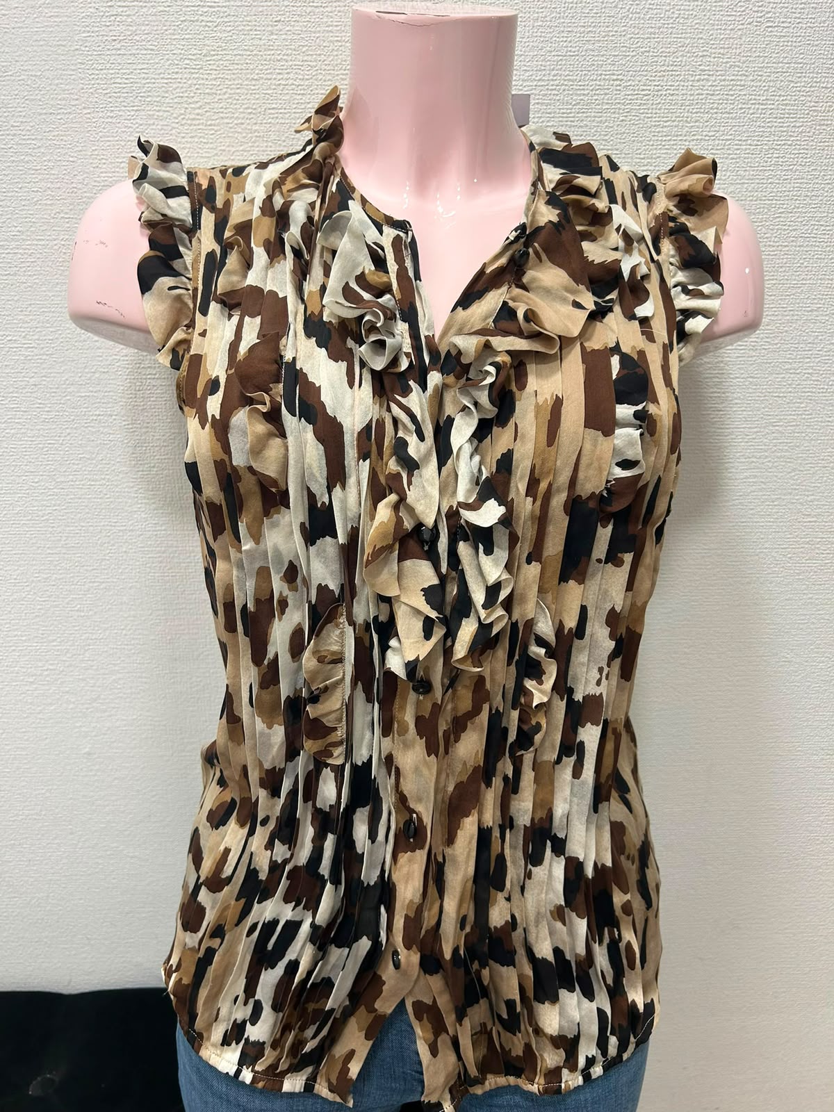 Top plissé à volants - Escada : Taille 36 (P0626-246)