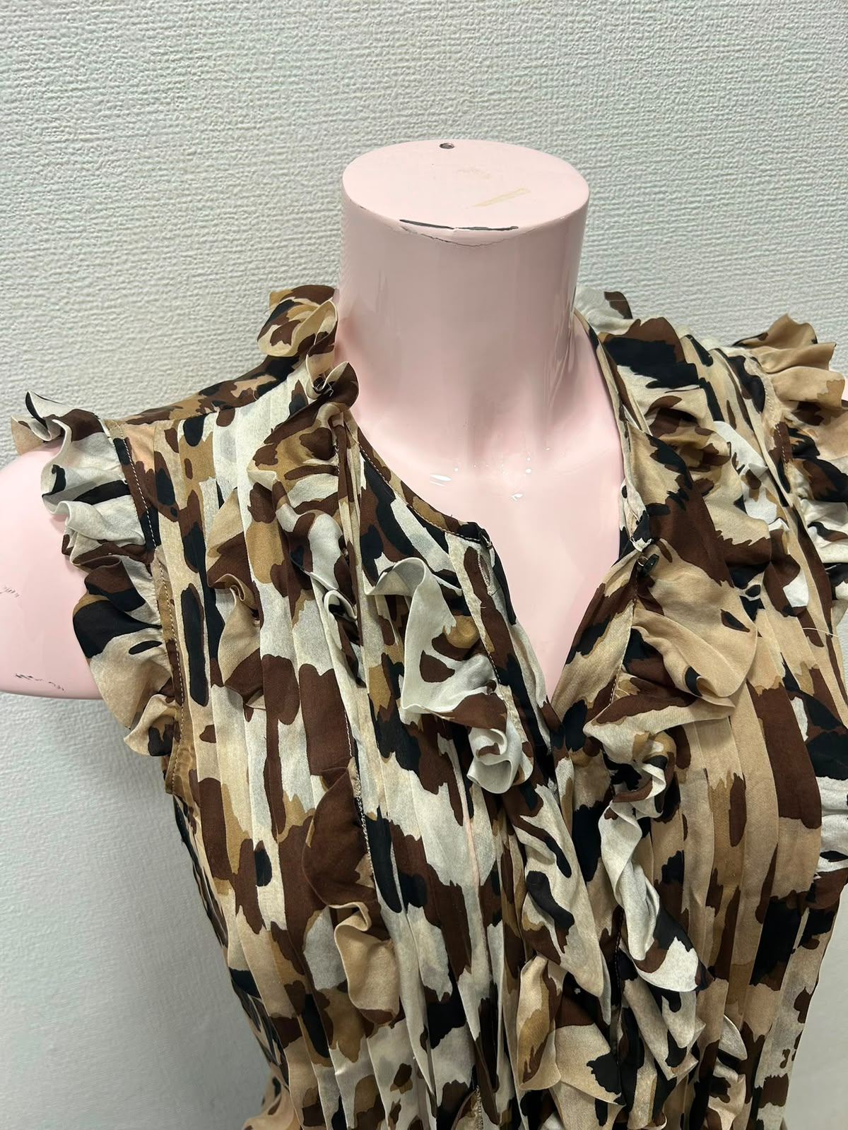 Top plissé à volants - Escada : Taille 36 (P0626-246)