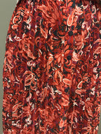 Jupe longue plissée fleurie - Kiabi : Taille 34 (P0326-490)
