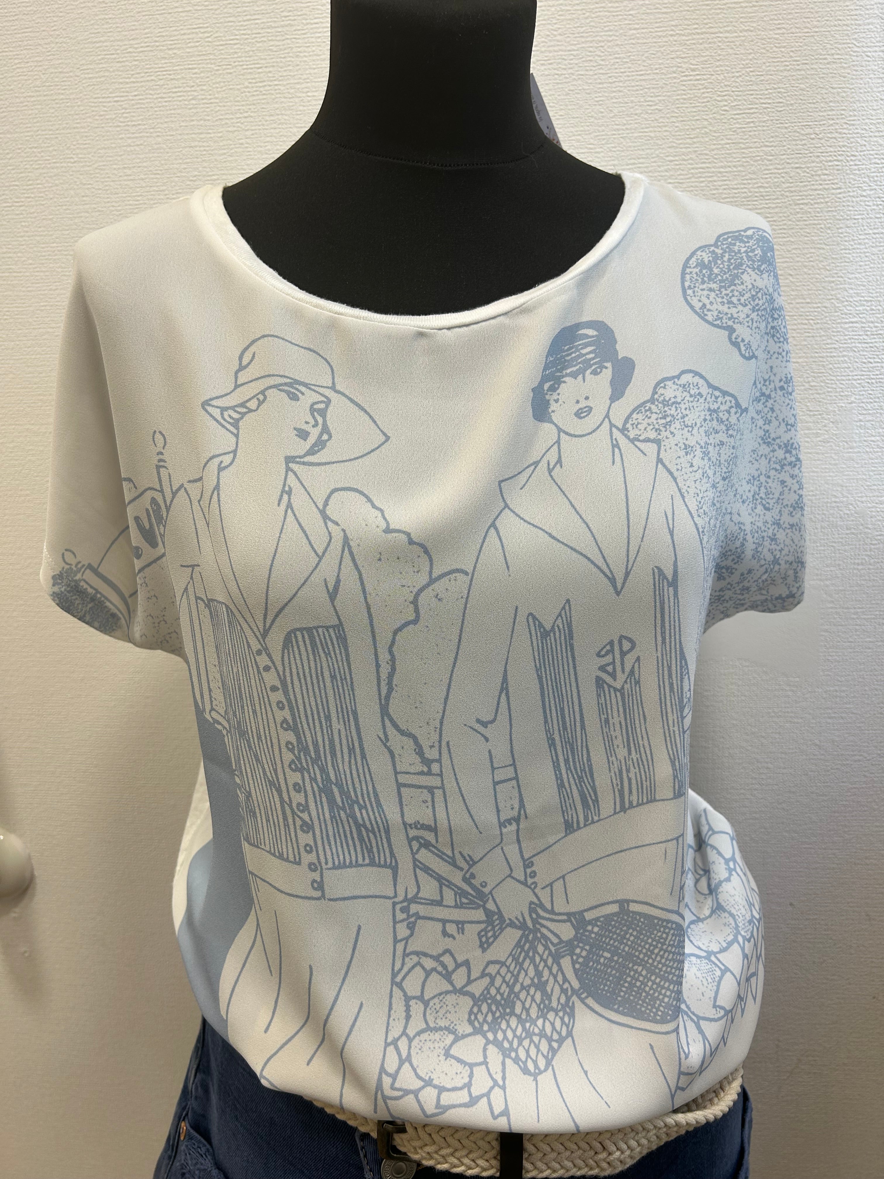 Tee shirt motifs - Rolland Garros : Taille M (P0526-13)