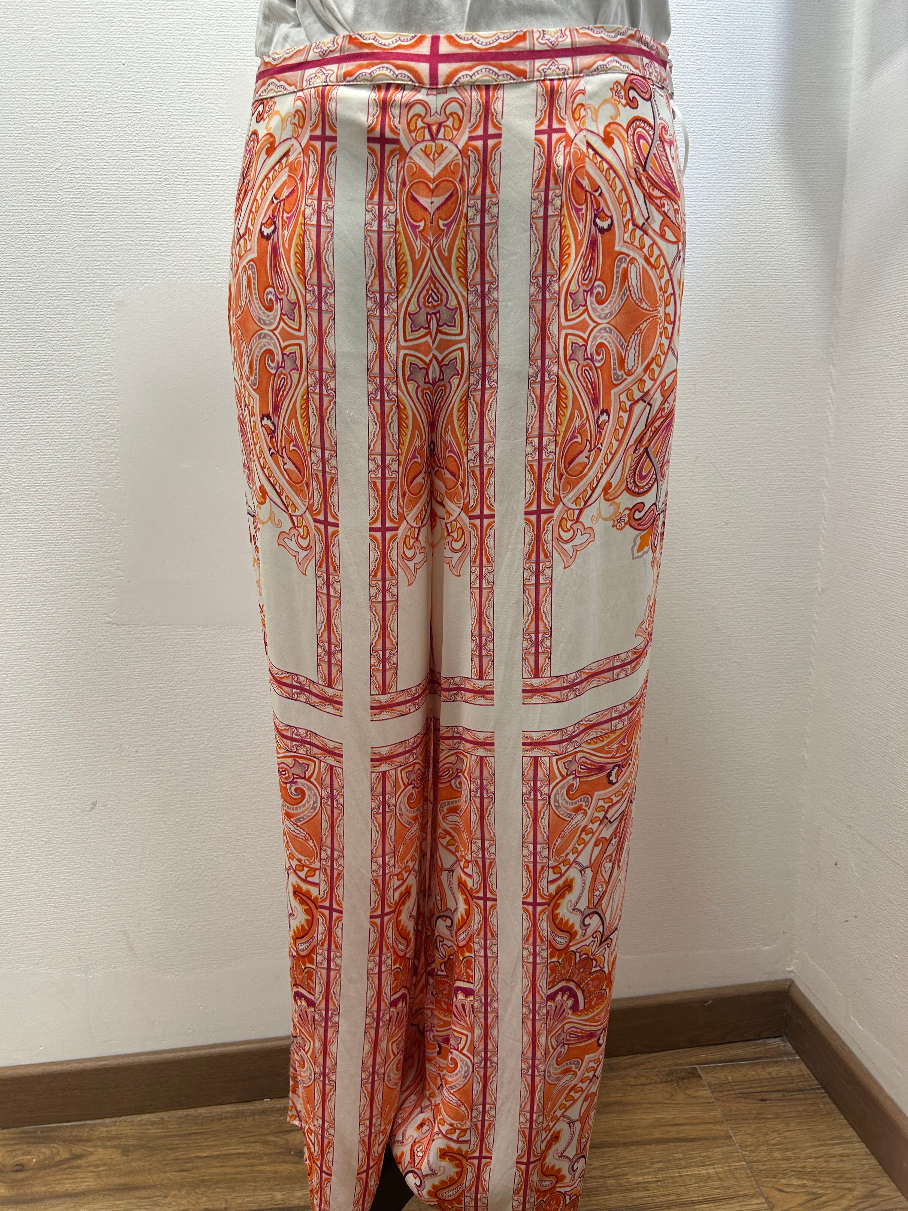 Pantalon fluide motifs - Un jour Ailleurs : Taille 38 (P0526-353)