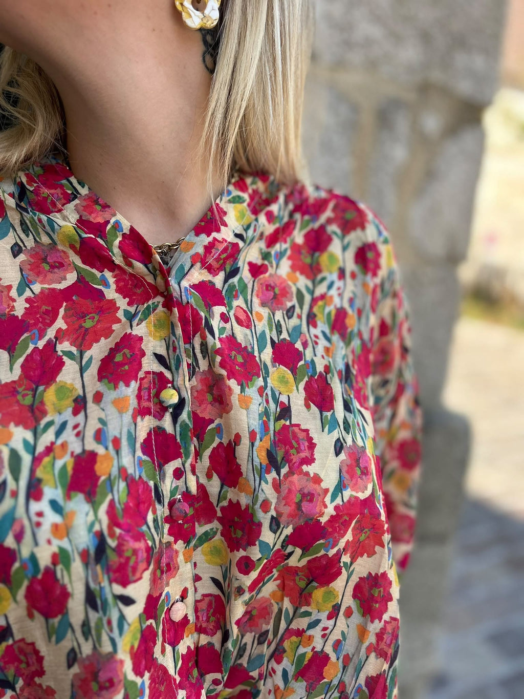 Blouse fluide imprimé floral