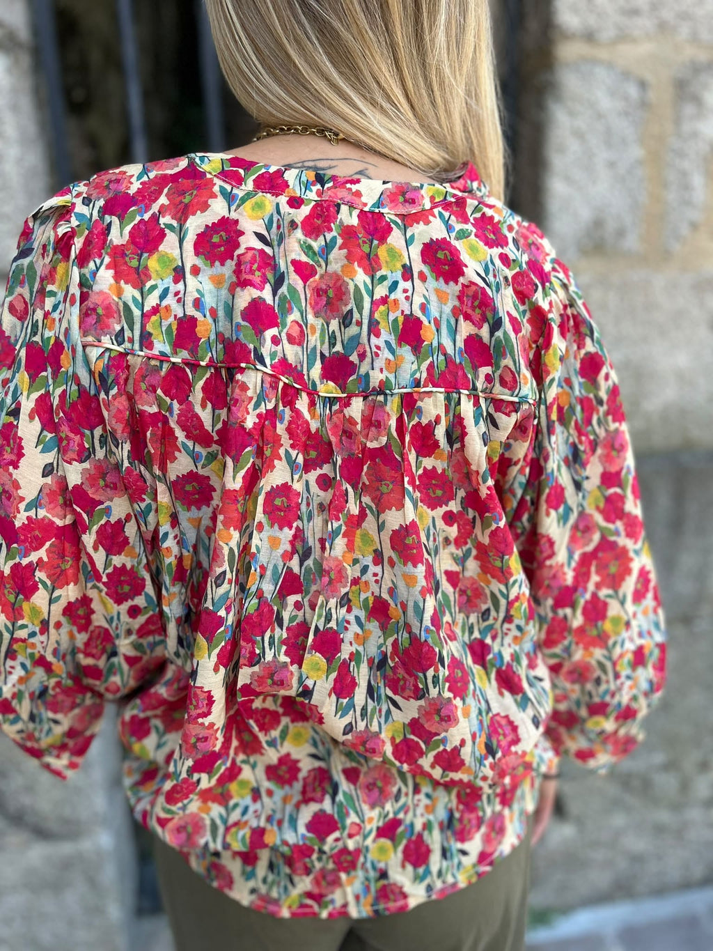 Blouse fluide imprimé floral