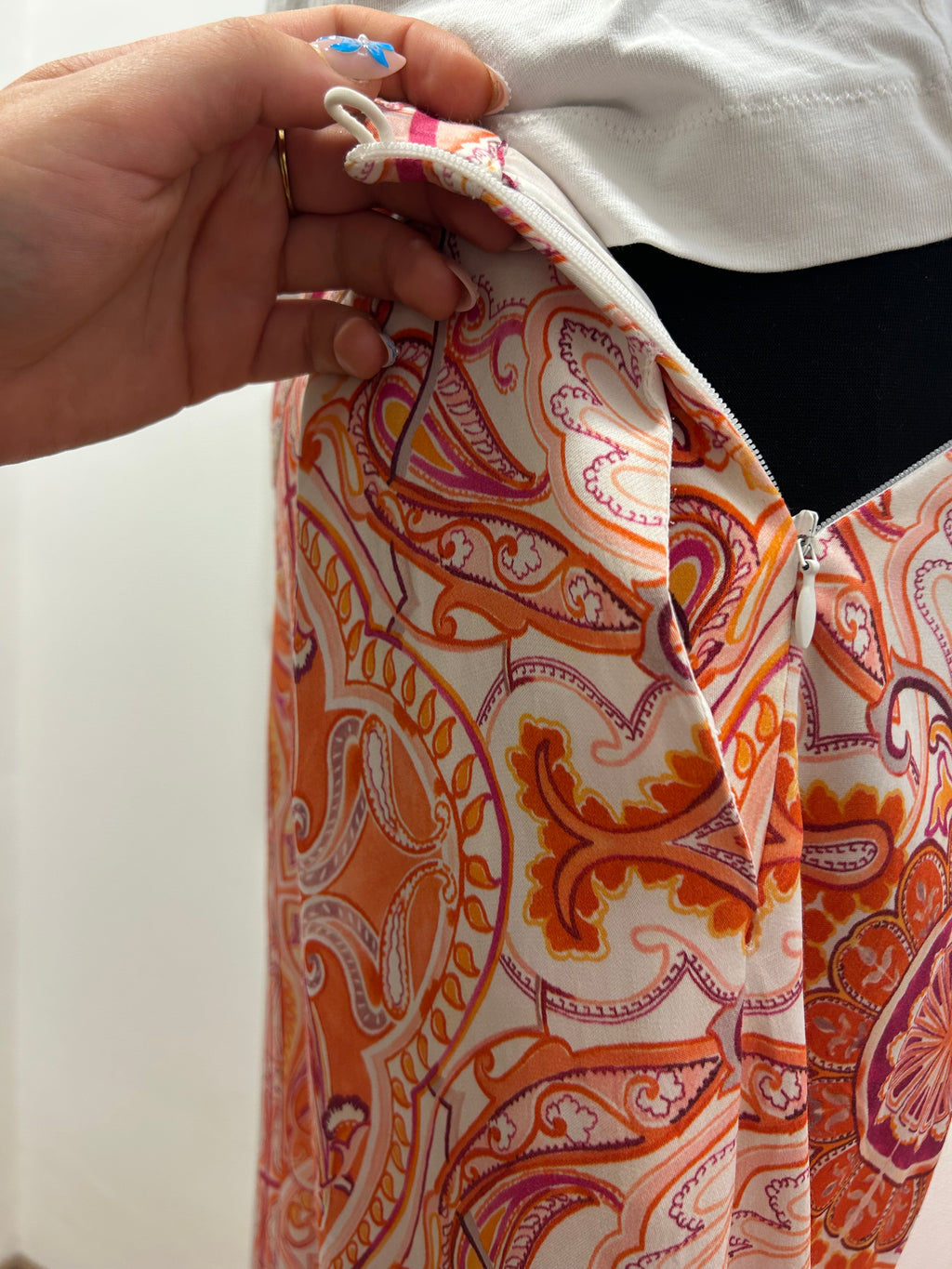 Pantalon fluide motifs - Un jour Ailleurs : Taille 38 (P0526-353)