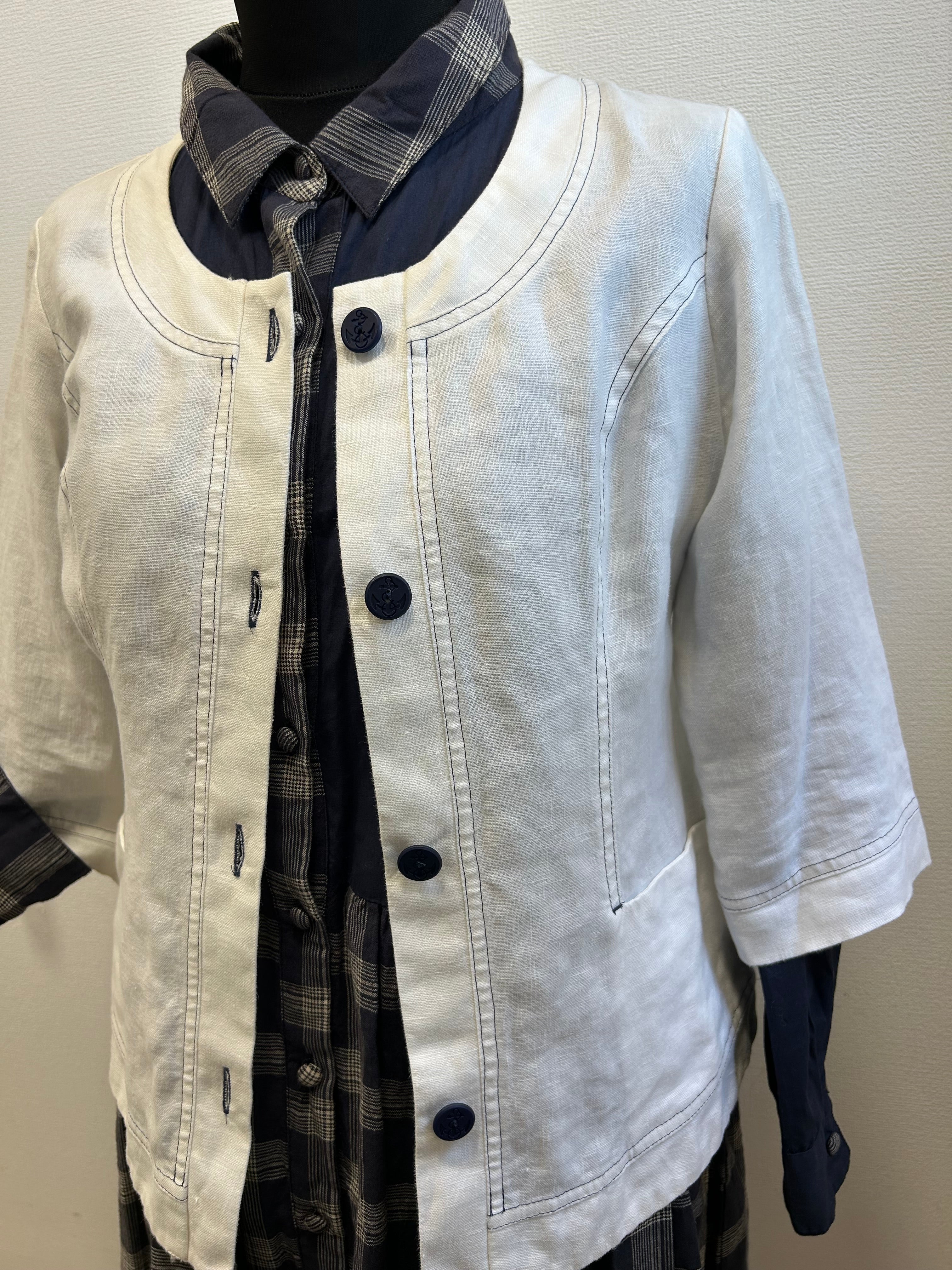 Veste légère en lin style marinière - Lise Charmel : Taille 38 (P0726-92)