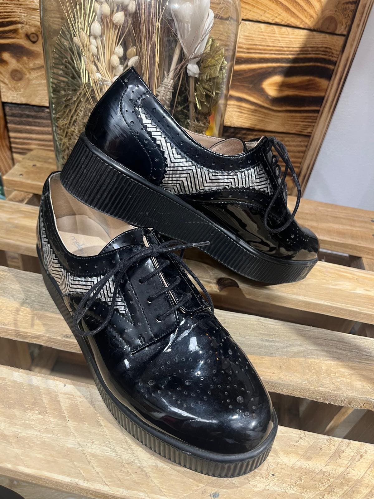 Derbies Compensées en Cuir – Mellow Yellow : Pointure 39