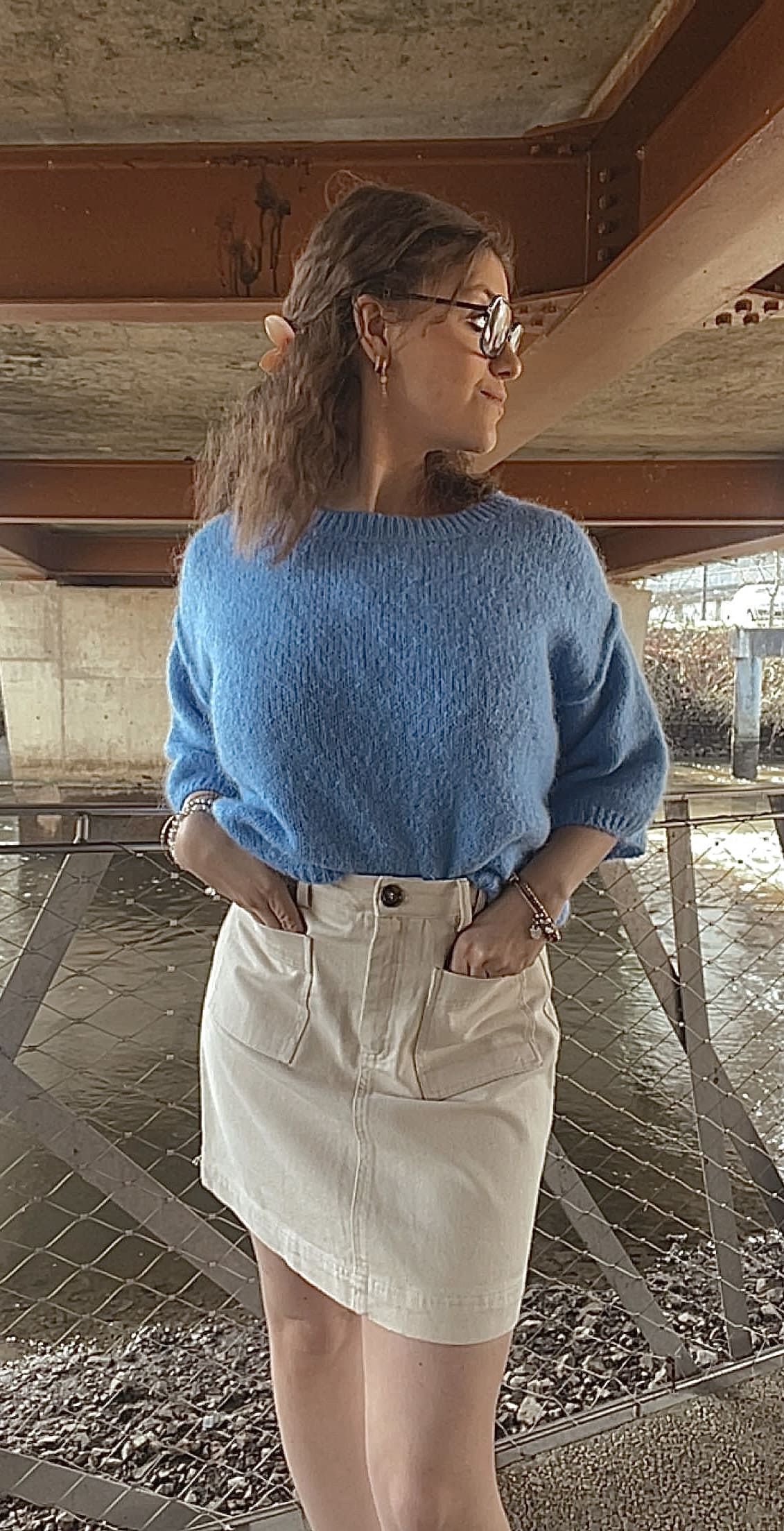 Pull à manches 3/4 (existe en plusieurs couleurs.)