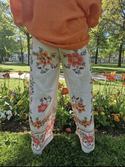 Pantalon palazzo flora