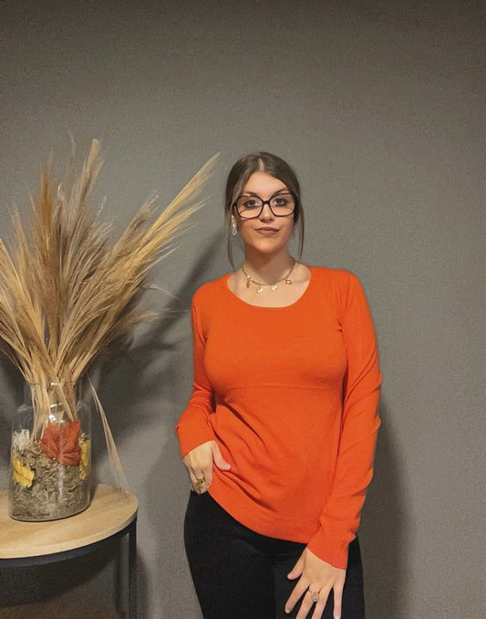 Pull fin col rond (existe en plusieurs couleurs)