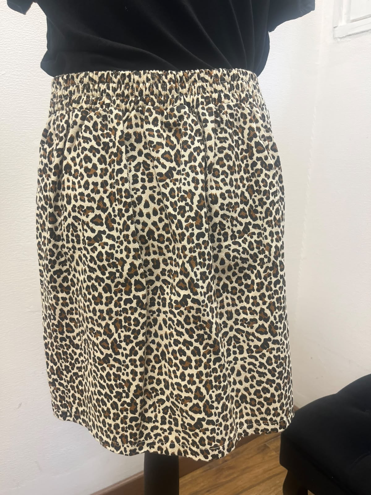 Jupe courte léopard - In April : Taille M (P0726-503)