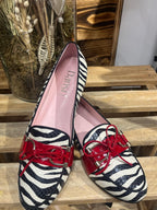 Mocassins en Cuir Zébré – Dansi : Pointure 41