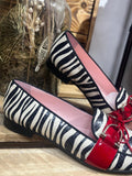 Mocassins en Cuir Zébré – Dansi : Pointure 41