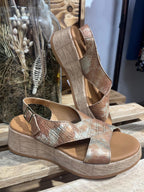 Sandales Compensées en Cuir  – Paula Urban : Pointure 36