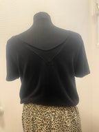T-shirt noir - Cache Cache : Taille S (P0526-274)
