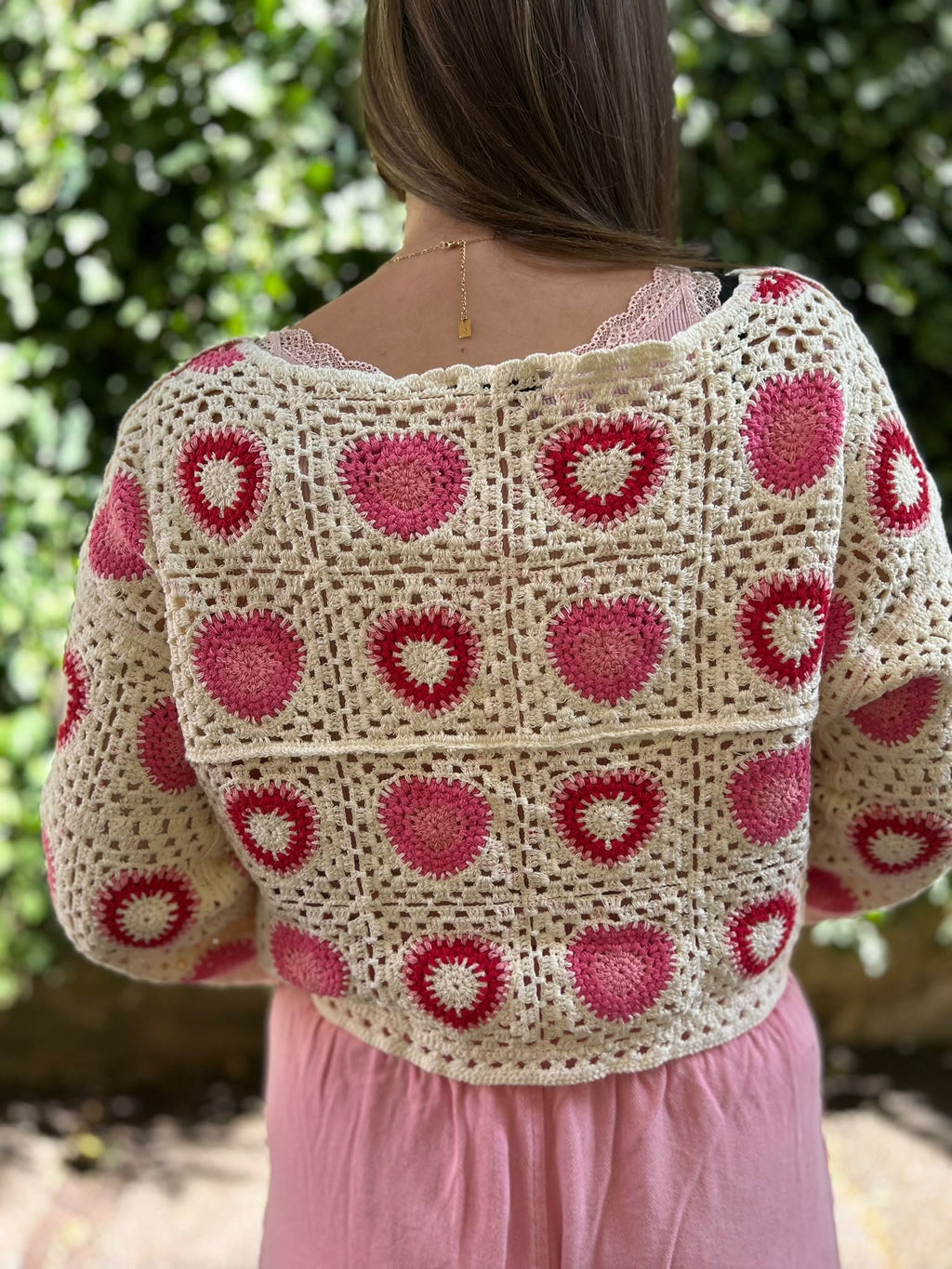 Top court en crochet coton