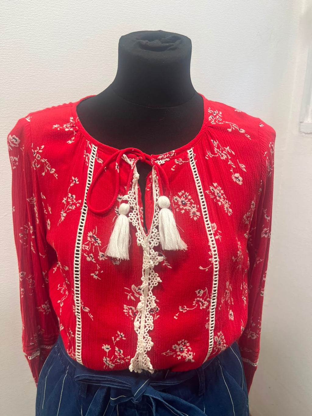 Blouse fluide motif floral - Grain de malice : Taille 38 (P0726-296)