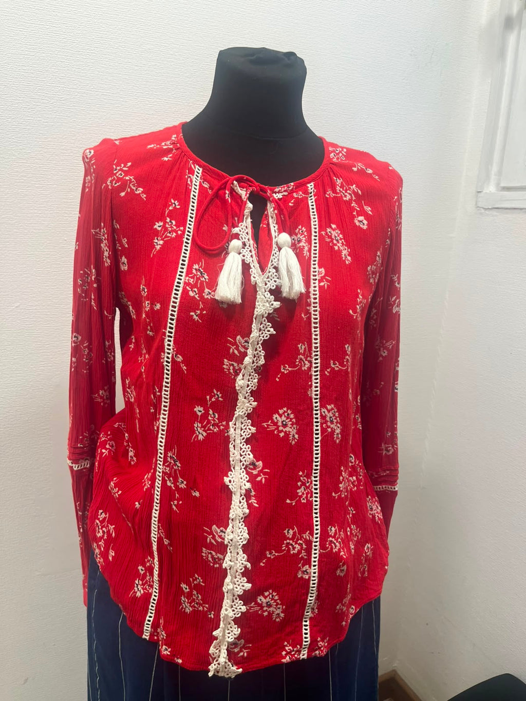Blouse fluide motif floral - Grain de malice : Taille 38 (P0726-296)