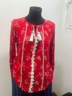 Blouse fluide motif floral - Grain de malice : Taille 38 (P0726-296)