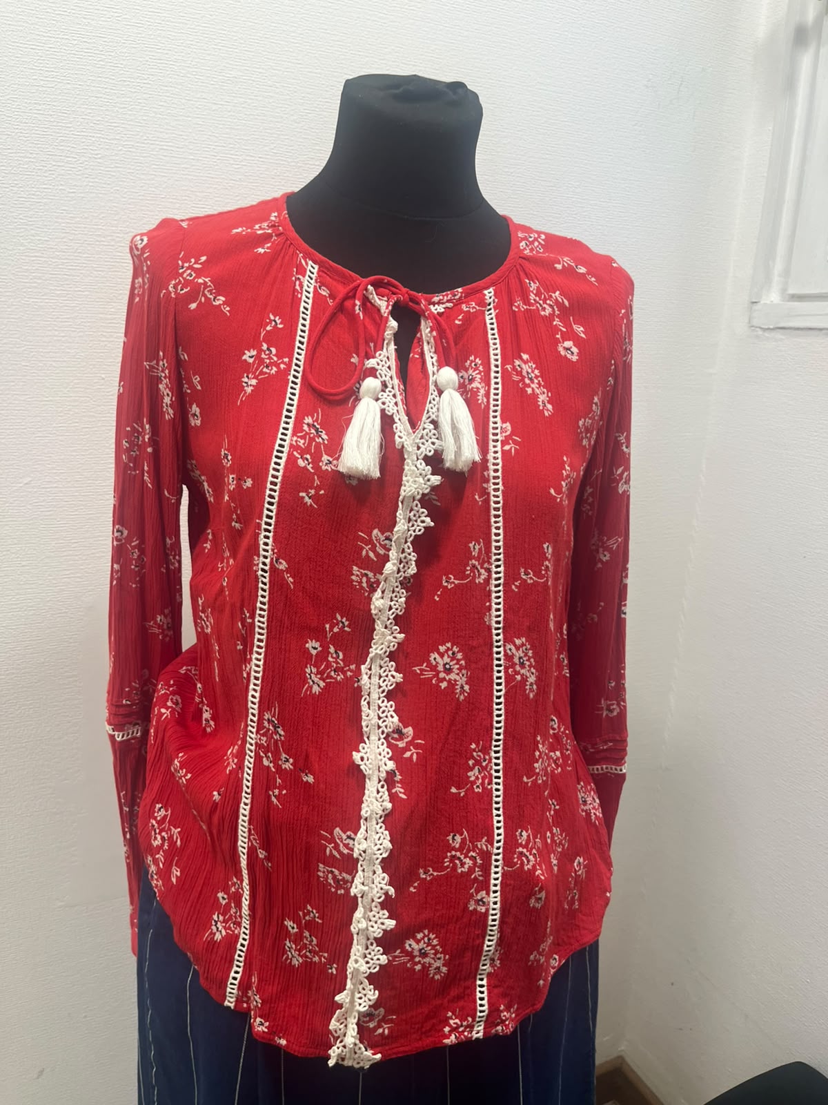 Blouse fluide motif floral - Grain de malice : Taille 38 (P0726-296)