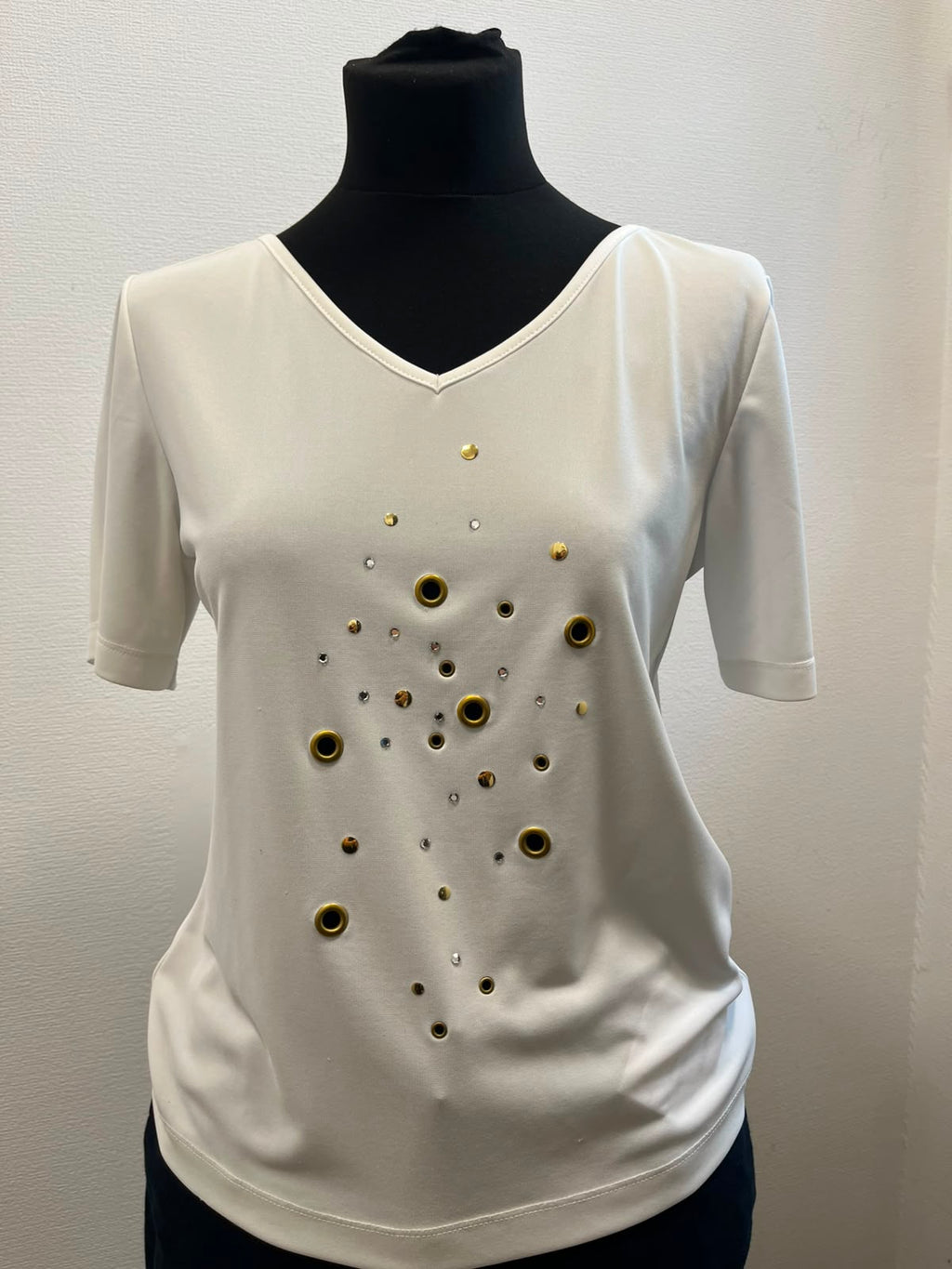 Top blanc - KELLY : Taille L (P0726-568)