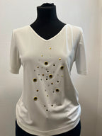 Top blanc - KELLY : Taille L (P0726-568)