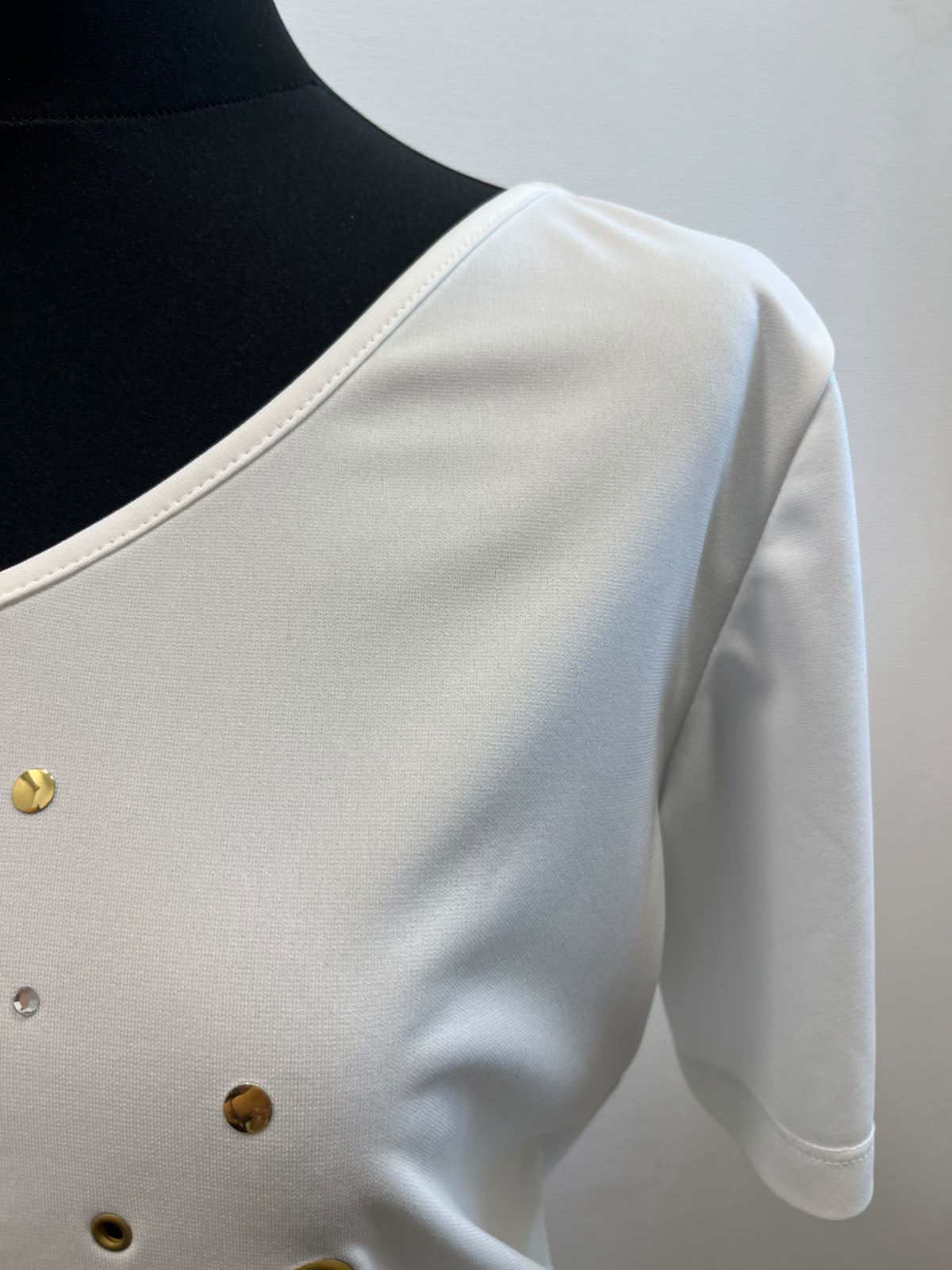 Top blanc - KELLY : Taille L (P0726-568)