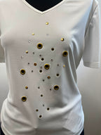 Top blanc - KELLY : Taille L (P0726-568)