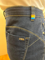 Jupe droite en denim brut - IBER : Taille 40 (P0726-114)