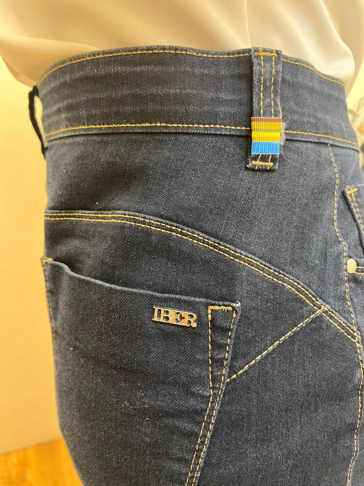 Jupe droite en denim brut - IBER : Taille 40 (P0726-114)