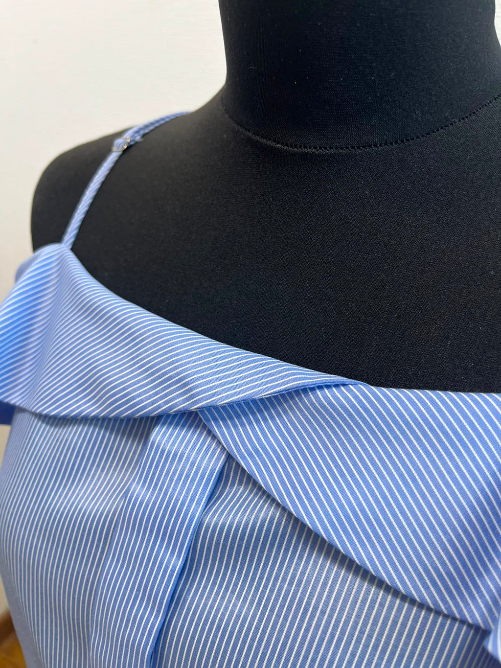 Blouse à rayures épaules dénudées - VINTAGE DRESSING : Taille M (P0526-259)