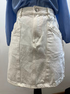 Jupe courte en jean - ETAM : Taille L (P0526-112)