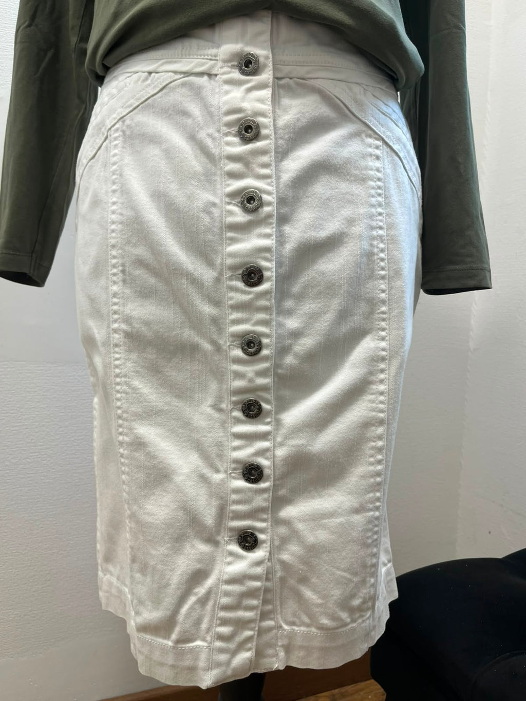 Jupe droite en denim - Camaïeu - Taille 38 (P0526-21)