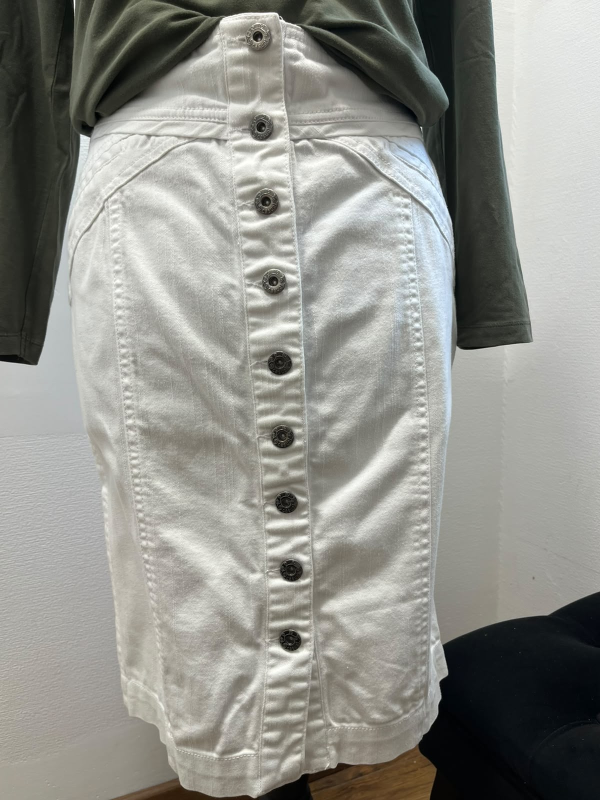 Jupe droite en denim - Camaïeu - Taille 38 (P0526-21)