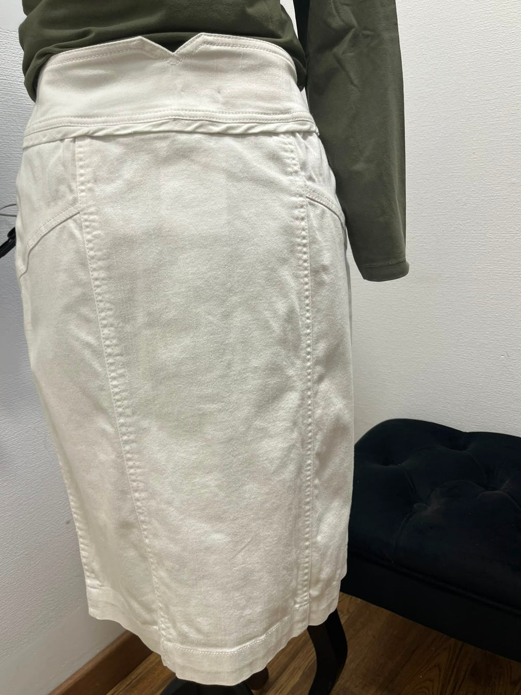 Jupe droite en denim - Camaïeu - Taille 38 (P0526-21)