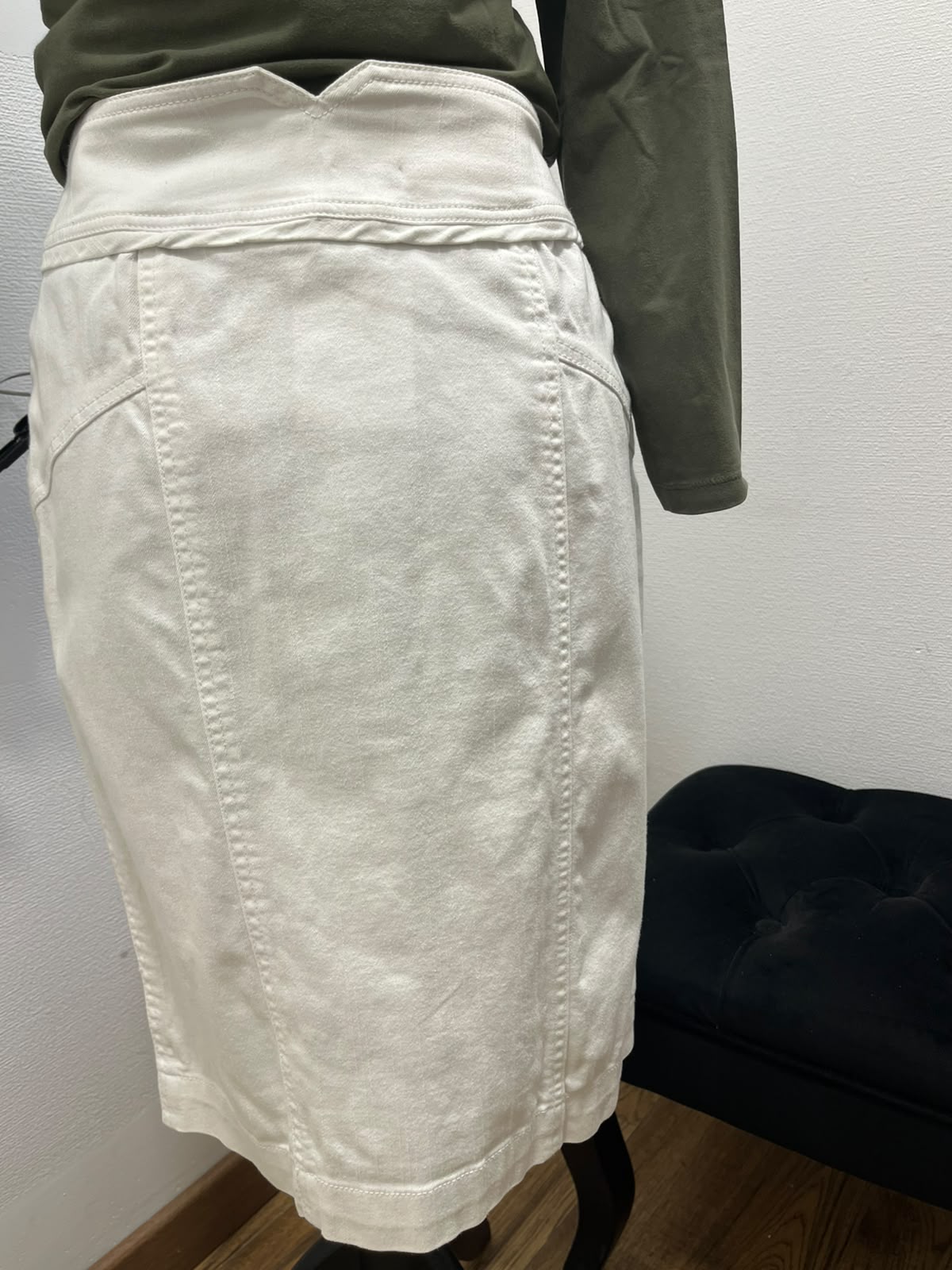 Jupe droite en denim - Camaïeu - Taille 38 (P0526-21)