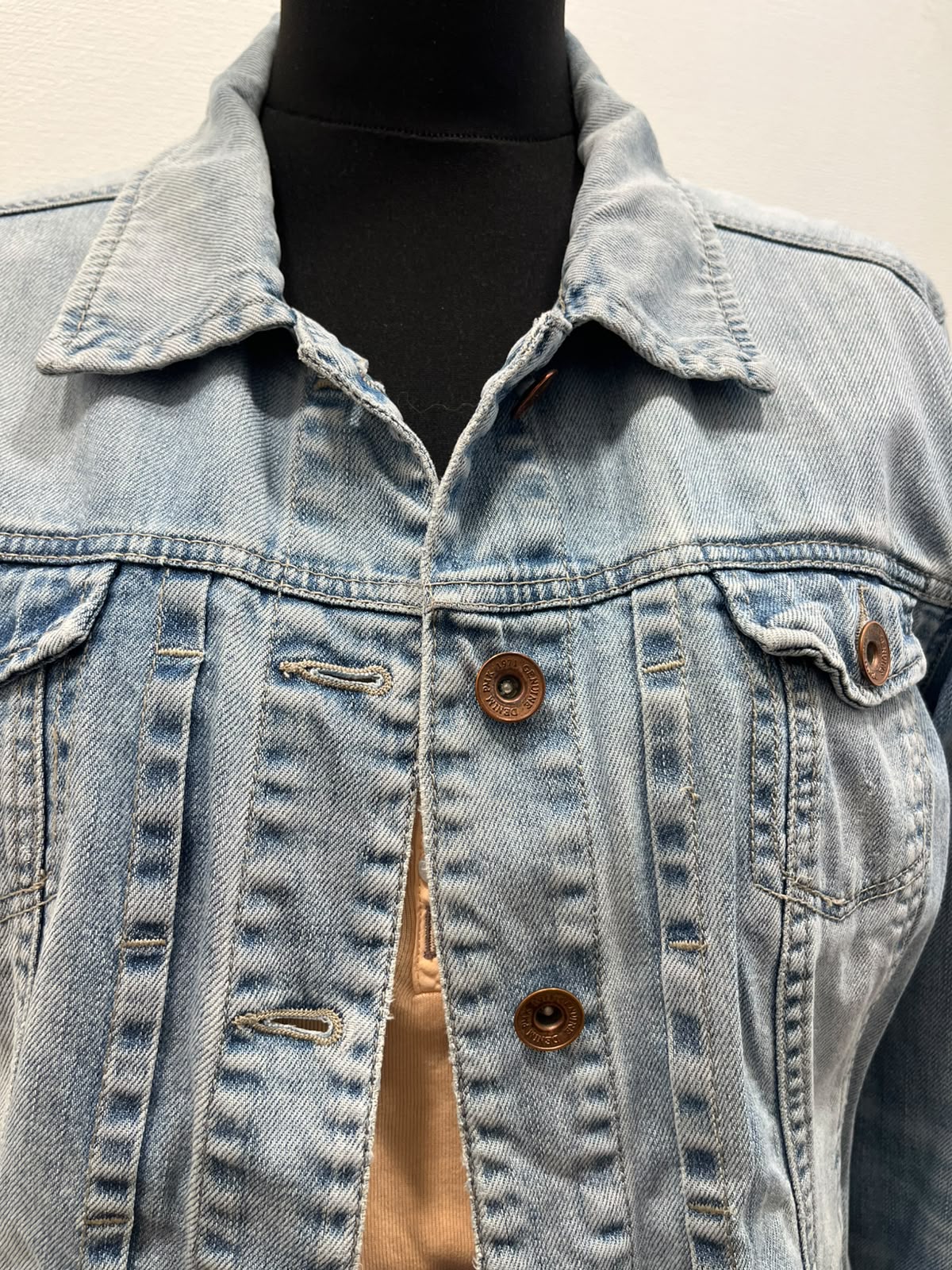 Veste en jean bleu clair délavé Pimkie - Taille 38 (P0726-563)