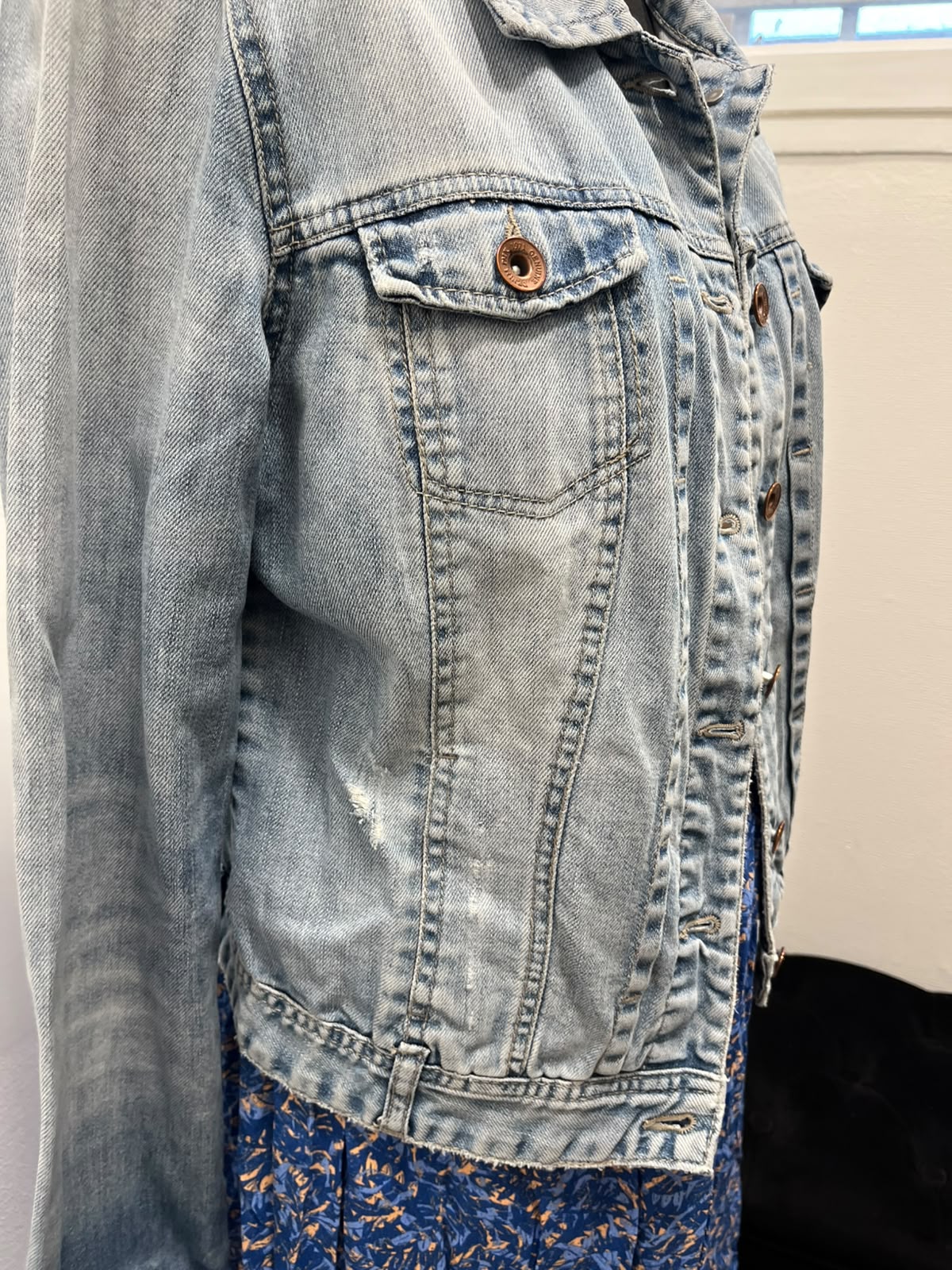 Veste en jean bleu clair délavé Pimkie - Taille 38 (P0726-563)