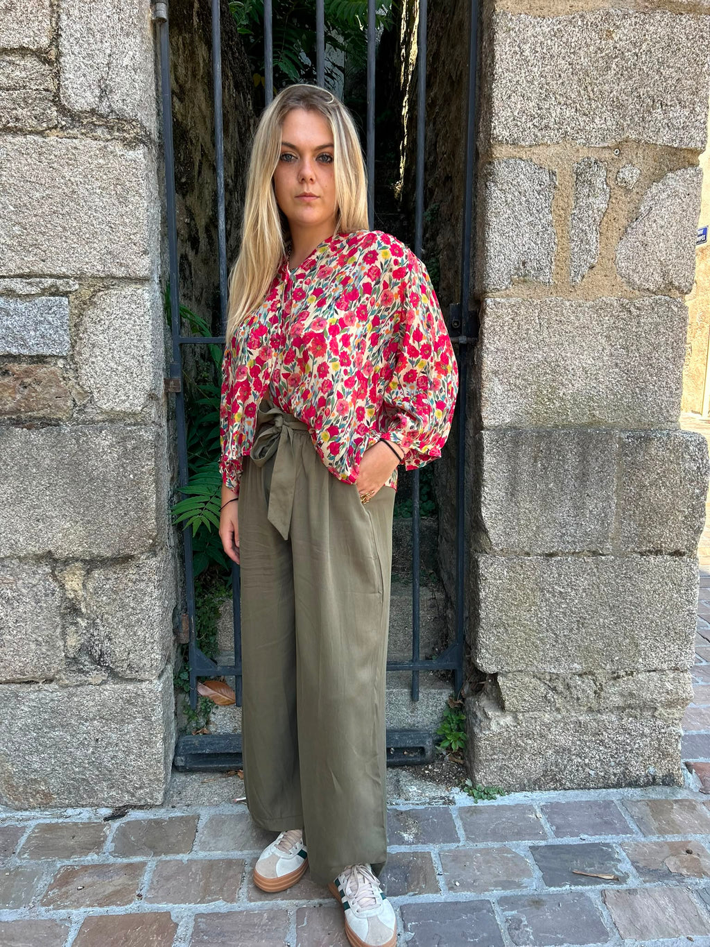 Blouse fluide imprimé floral