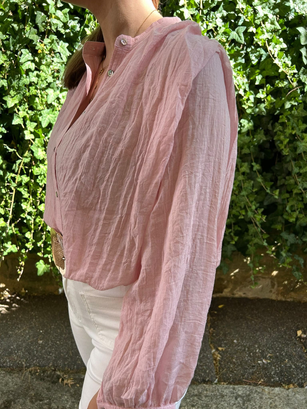 Blouse en voile de coton