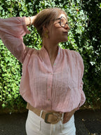 Blouse en voile de coton