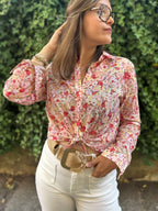 Chemise fluide à imprimé floral