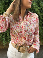 Chemise fluide à imprimé floral